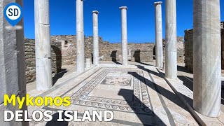 Visiting Delos Island from Mykonos on a Boat Tour [upl. by Sofie360]