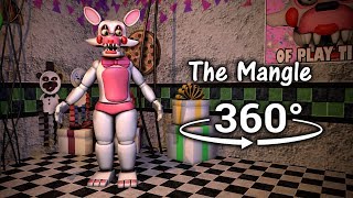 360° The Mangle Test Show  Five Nights at Freddys 2 FNAFSFM VR Compatible [upl. by Salomie]