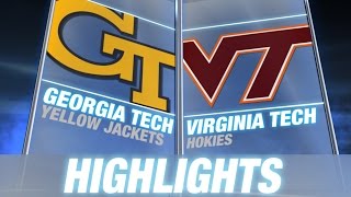 Georgia Tech vs Virginia Tech  2014 ACC Football Highlights [upl. by Eimmaj]