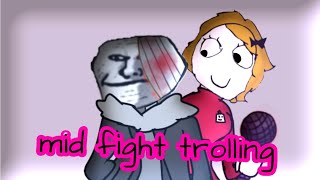 Friday Night Funkin  Mid Fight Trolling Mod Derpina And Troll Face Over Mid Fight Masses [upl. by Yrrot923]