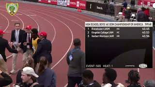 HIGH SCHOOL BOYS 4 x 100M FINAL PENN RELAYS 2024 [upl. by Ciredec]