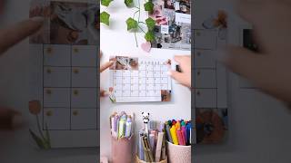 Make my mini calendar with me🧡💫 asmr desksetup asmrsounds [upl. by Boyden374]