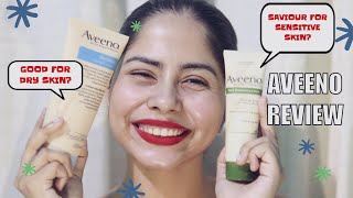 BEST CREAM FOR SENSITIVE SKIN Aveeno Dermexa Emollient Cream VS Aveeno Daily Moisturising Lotion [upl. by Ossie]