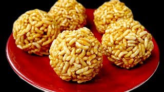 5 मिनट में भयंकर ठण्ड में बनाये मुरमुरा से Ladoo  murmura gur ke ladoo  Lai ke Laddu [upl. by Dermott]