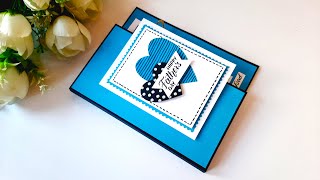 Happy Fathers Day Card  Beautiful Handmade Card  DIY Fathers Day Card Idea  Tutorial [upl. by Dorraj]