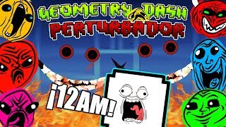 JUGANDO NIVELES PERTURBADORES DE GEOMETRY DASH A LAS 12AM  VRO [upl. by Nebuer]