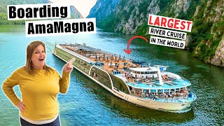 Boarding AmaMagna  Full Ship Tour And Authentic Hungarian Dinner [upl. by Kazimir]