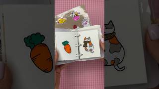 How to make stickers at home  easy tutorial 🐱🥕 [upl. by Htial]