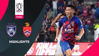 Johor Darul Tazim 20 Kuala Lumpur City FC  FA FINAL  Highlights Piala FA 2023 [upl. by Amri542]