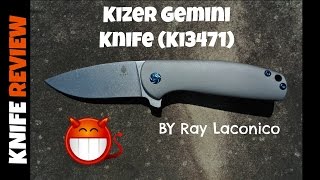 Review  Kizer Gemini Knife Ki3471 by Ray Laconico [upl. by Odnavres]