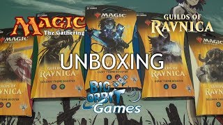 Magic The Gathering Guilds of Ravnica Theme Boosters Unboxing [upl. by Nealon]