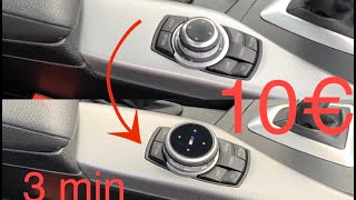 How do BMW Idrive Knopf wechseln F20 F21 F22 F30 F31 F33 F34 Anleitung retrofit 4K [upl. by Esilanna]