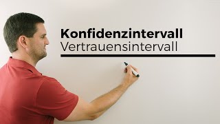 Konfidenzintervall Schätzen Vertrauensintervall Statistik Mathe by Daniel Jung [upl. by Norina]