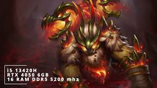 Acer Nitro V15 RTX 4050  i5 13420H DOTA 2 TEST 2024 [upl. by Pius440]