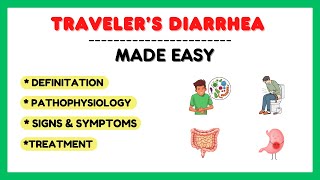 Travelers diarrhea Travel diarrhea pathophysiology symptoms treatment pathology made easy [upl. by Assirrec]