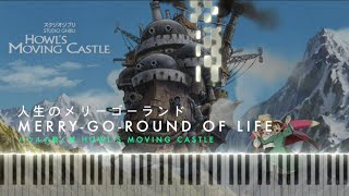 VFX Piano人生のメリーゴーランド Merry Go Round of Life  ハウルの動く城 Howls Moving Castle  by PianoSSam [upl. by Aketahs482]