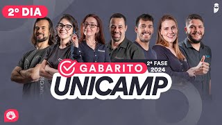 Gabarito UNICAMP 2024  2ª Fase 2º dia – Correção de prova AO VIVO [upl. by Erdnaxela]