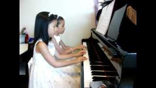 Scott Joplin  The entertainer piano  Duet [upl. by Gayner]