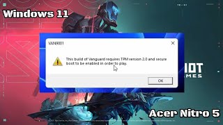 CARA MENGATASI TPM 20 VALORANT WINDOWS 11 [upl. by Olnek74]