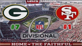 MADDEN NFL 2024  NFC DIV PLAYOFF GB PACKERS vs SF 49ERS Game Preview Franchise Simulation next gen [upl. by Aihsrop188]