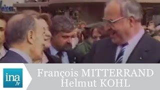 François Mitterrand et Helmut Kohl à Berlin  Archive INA [upl. by Bern525]