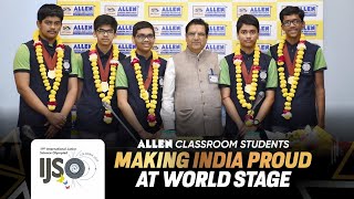 IJSO 2022 ALLENites making India proud at World Stage 🇮🇳  Historical results in Olympiads  ALLEN [upl. by Ytsanyd]