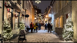 Quebec City during the Christmas and New Year holidays [upl. by Icnan561]