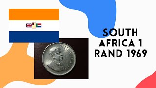 South Africa 1969 1 Rand Silver Coin featuring TE Dönges [upl. by Llemmart453]