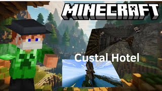 Custal hotel โรงแรมงบประหยัด Minecraft bedrock [upl. by Marlena910]