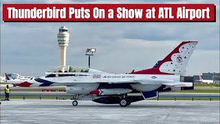 Thunderbird F16 Lands at Worlds Busiest Airport [upl. by Carr]