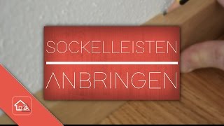 Sockelleisten anbringen  nageln  Heimwerker SPEZIAL [upl. by Rettuc]