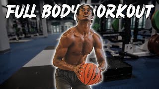 FULL BODY LIFTING ROUTINE D1 BASKETBALL PLAYER [upl. by Clyde]