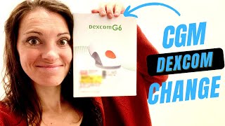 Dexcom CGM change  Type 1 Diabetes Blood Sugar Sensor Monitor [upl. by Rabbaj]