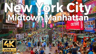 New York City Walking Tour Part 1  Midtown Manhattan 4k Ultra HD 60fps – With Captions [upl. by Benn]