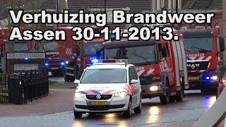 Verhuizing Brandweer Assen 30 11 2013 [upl. by Lamrej]