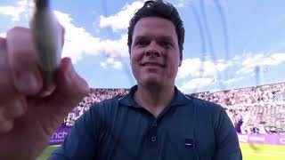 Milos Raonic interview after 1st Round win against Norrie at 2024 Queens Club [upl. by Vitek]