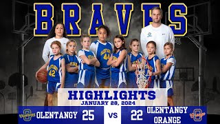 4th Grade Olentangy 25 vs Olentangy Orange Patton 22 Highlights  January 28 2024 [upl. by Breech]