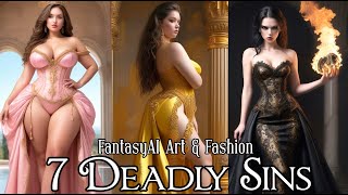 7 Deadly Sins Fantasy AI Art amp Fashion [upl. by Nwahsav]