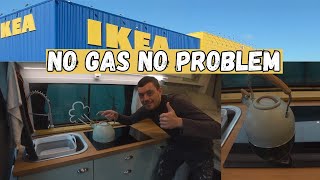 Cooking On Electric  IKEA dual Induction Hob In My Campervan [upl. by Choo]