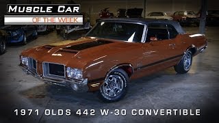 1971 Olds 442 W30 Convertible Muscle Car Of The Week Video 33 [upl. by Nappie]