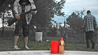 Hornady 300 grain SST 50 caliber muzzleloader vs water jug [upl. by Ilujna]