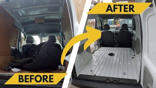 Renault Kangoo Strip Out amp Clean  Clio 172 Conversion [upl. by Sisenej]