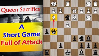 A short chess game full of Attack  Craven vs Casey 1994 [upl. by Enylodnewg]