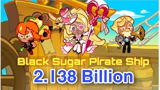 CookieRun OvenBreak  Black Sugar Pirate Ship 2138B Full Run  GPZ [upl. by Orferd]