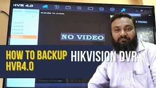 how to backup hikvision dvr HVR 40  I vision systems [upl. by Etan]