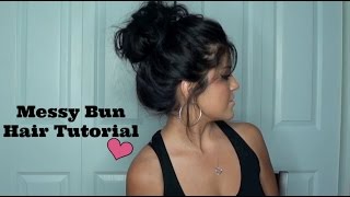 The Perfect Messy Bun Hair Tutorial [upl. by Columbyne]