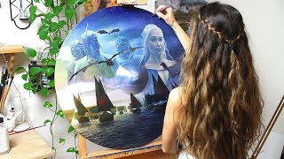 Oil Painting Time Lapse  HBO Commission for Game of Thrones [upl. by Alih]