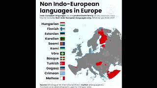 Non IndoEuropean Languages in Europemaps viral [upl. by Nacul151]