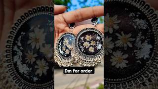 black resin jhumka Kalasangini shorts trending viralvideo [upl. by Ydarg]