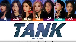 NMIXX 엔믹스  TANK 占 Lyrics Color CodedHanRomEng [upl. by Neelhtakyram627]